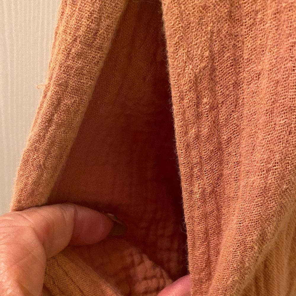 Bluivy Rust Button-Up Shirt Dress - Picture 6 of 8